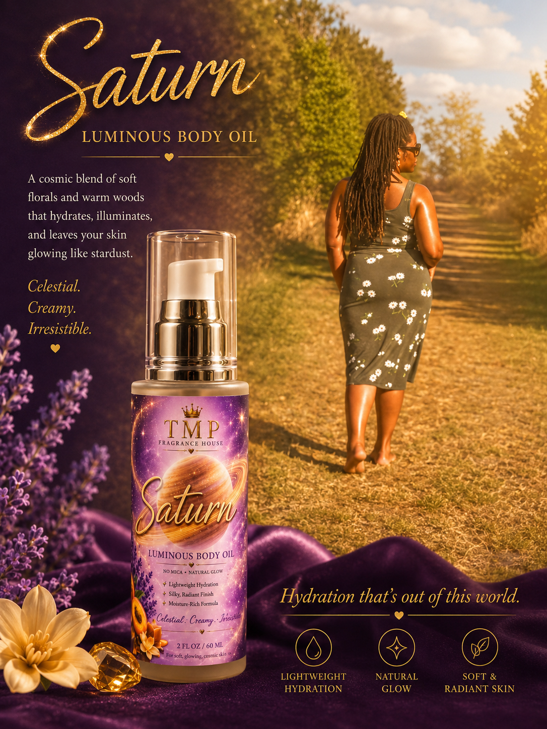 Saturn Body Oil